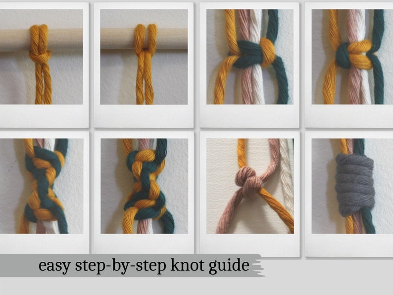 PDF GUIDE Macrame Knot Guide Beginner Macrame Tutorial Pdf Etsy