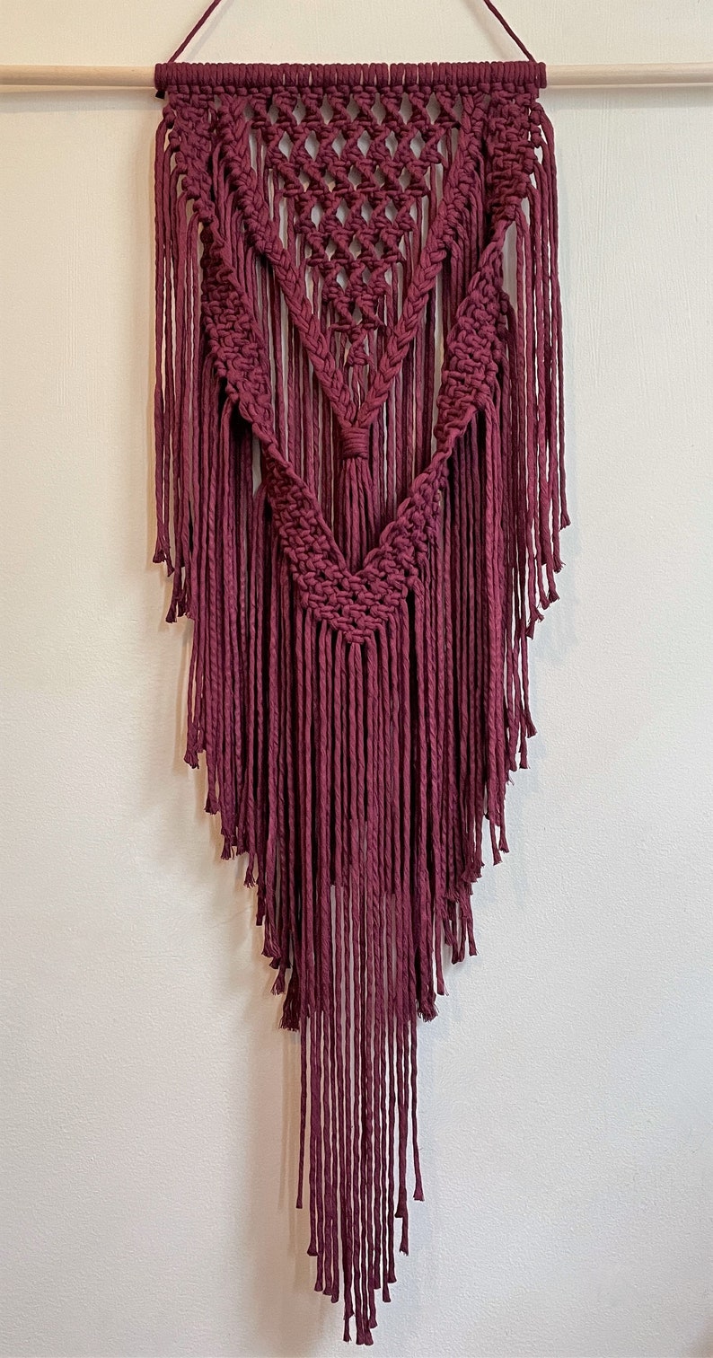 PDF PATTERN Long Macrame Wall Hanging Instructions Etsy