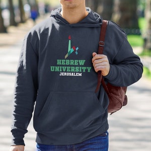 Hebräische Universität von Jerusalem Unisex Hoodie - Jerusalem, Isreal College Sweatshirt