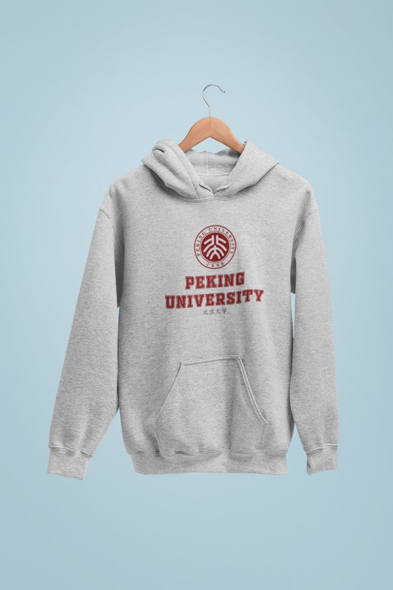 Hooded college sweatshirt top