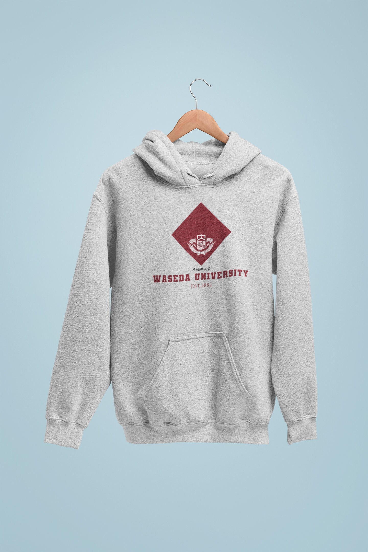 Waseda University Unisex Hoodie - Tokyo, Japan College Waseda University Unisex Hoodie - Tokyo, Japan College