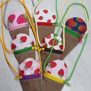 Kindergeldbeutel , Geschenke, Eistüte ,Erdbeere