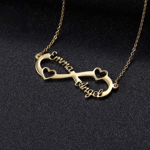 Small custom shop name necklace