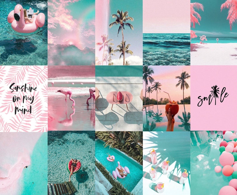 Beachy Aesthetic Wallpaper Collage