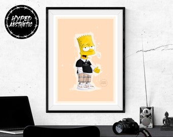 bart simpson hypebeast poster