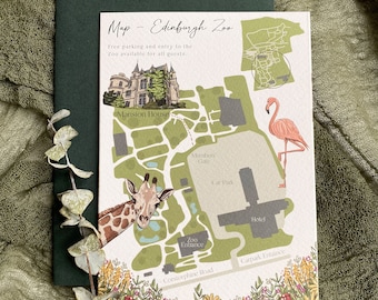 Custom Wedding Map | Illustrated Map | Bespoke Map