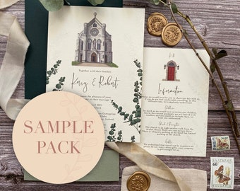 Wedding Invite Sample Pack | Save the Date Sample Pack | Bespoke Invitations | Wedding Stationery