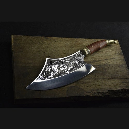 Professional Chinese kitchen hot chef knife, Multifunctional, meat cleaver, vegetable cutter, Fixed blade, Cooking tools