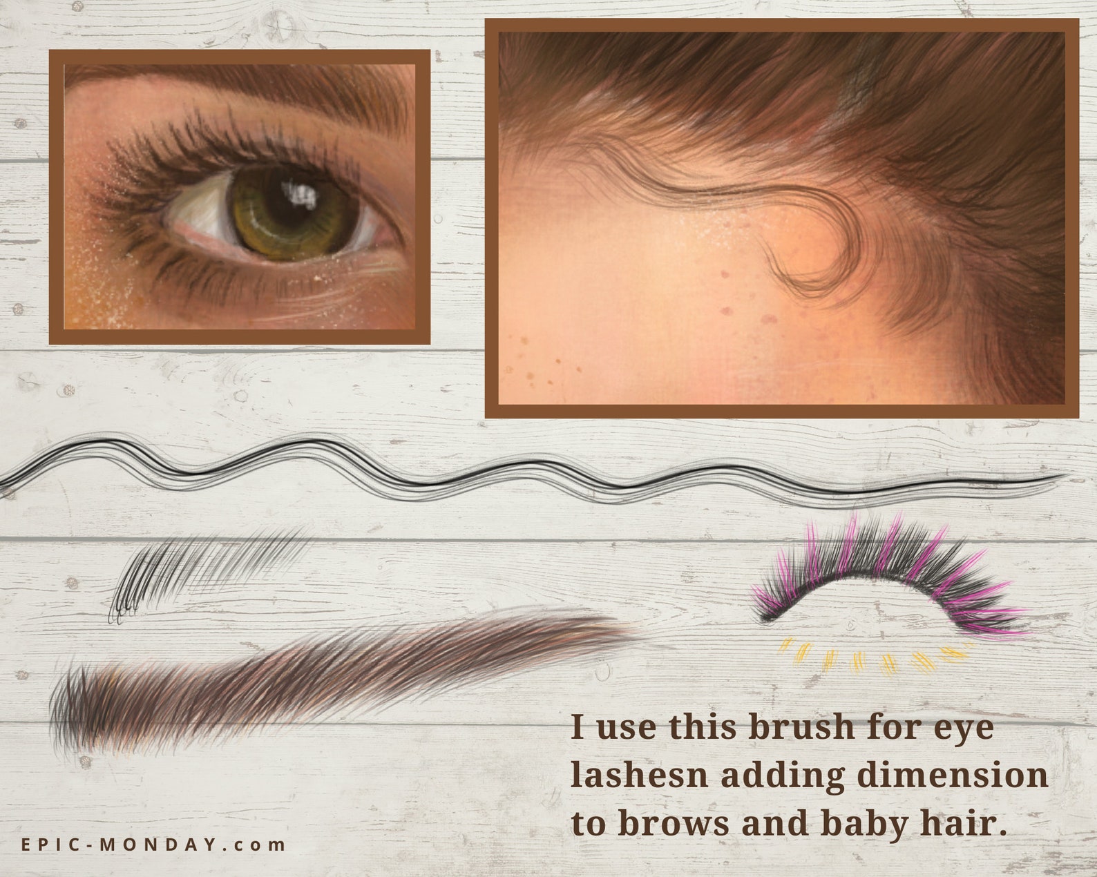 Realistic Portrait Procreate Brushes Freckles Brush Brow Etsy Hong Kong