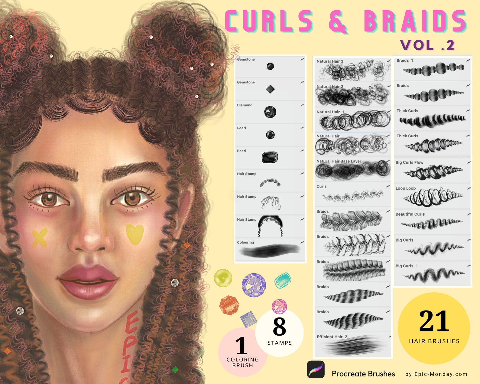 procreate curly hair brushes free download procreate curly hair brushes free download
