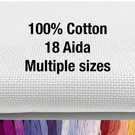 Premium 18 Count Aida Cloth Elevate Your Stitching With Multiple