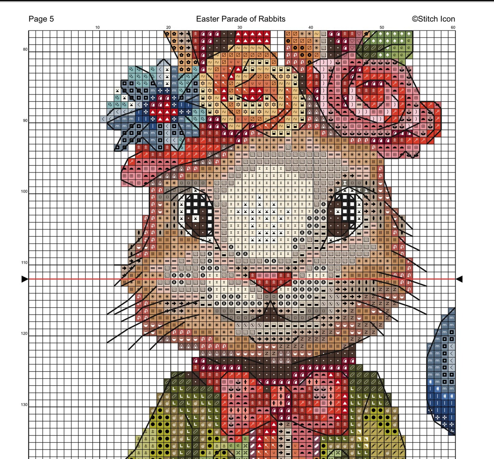Easter Parade of Rabbits: Festive Spring Cross Stitch Pattern, Easter ...