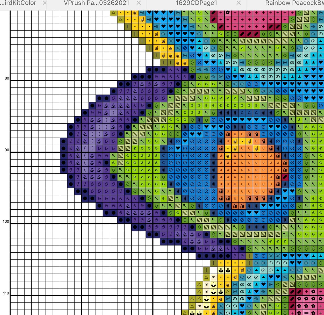 Cross Stitch Colorful Peacock Pattern/Different Footwear Spring Linen Shoes
