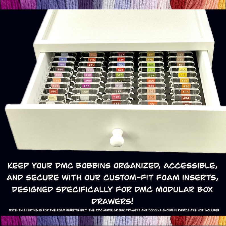 Foam Inserts for DMC Modular Box Drawers–organize Acrylic or Plastic ...