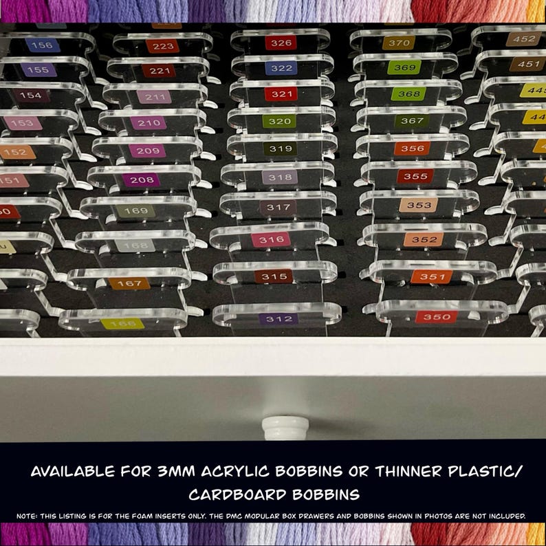 Foam Inserts for DMC Modular Box Drawers–organize Acrylic or Plastic ...