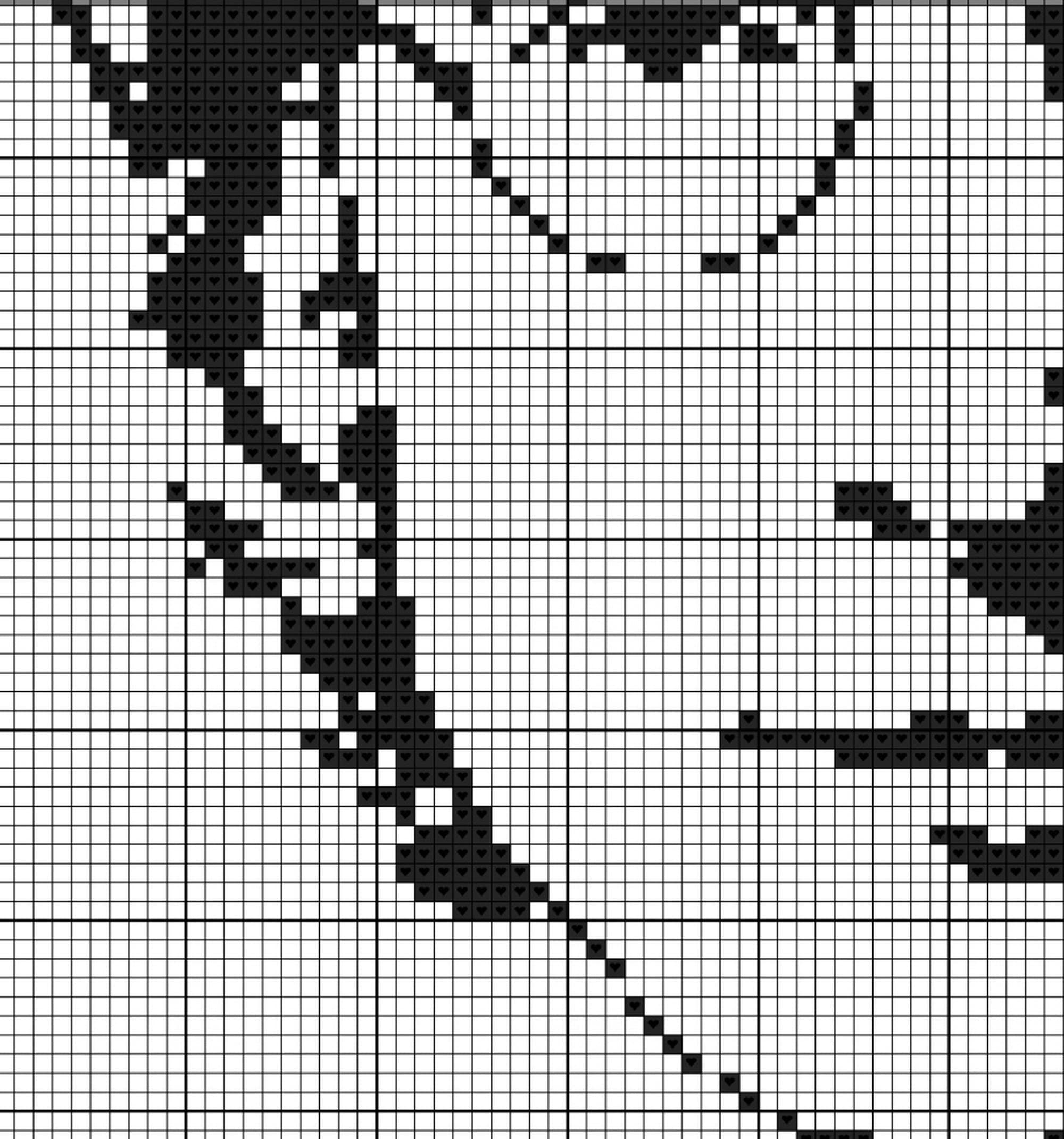 John Lennon Monochrome Cross Stitch Pattern, Beatles Rock