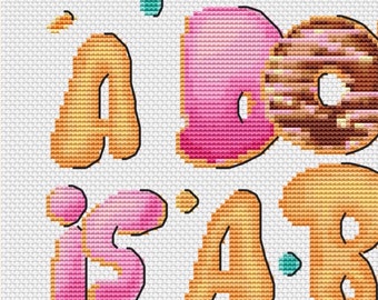 ドーナツは夢の模様のベーグル、カラフルなドーナツ xstitch