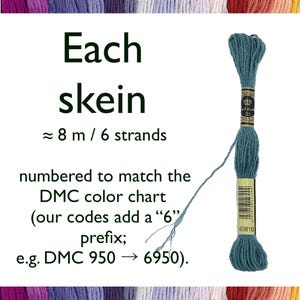 Embroidery Floss Set 482 Colors • DMC Compatible Thread Kit • Egyptian Cotton Floss • Full Cross Stitch Thread Set • Rainbow Floss Box image 4