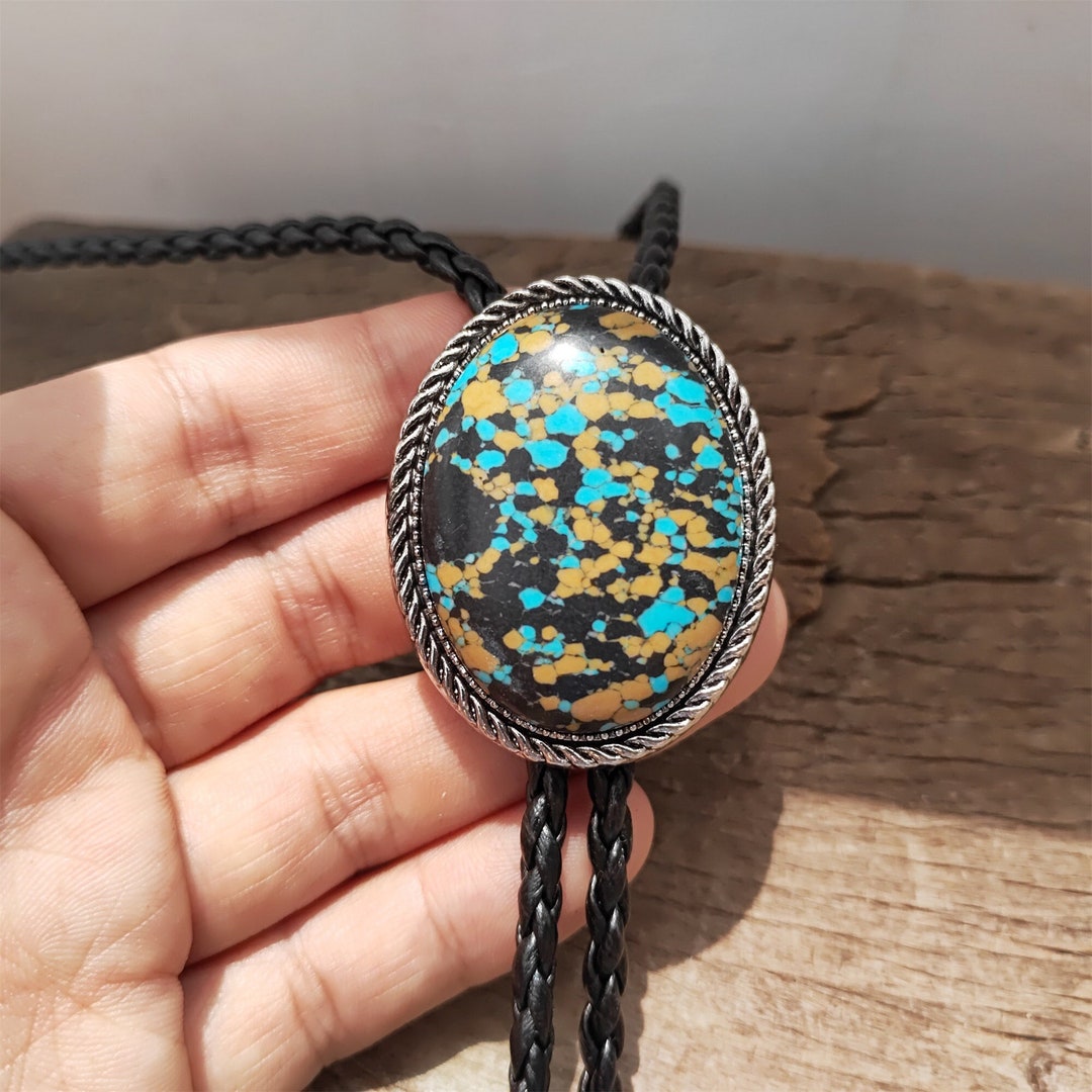 Gravata Bolo Jeilwiy Com Olho Turco - Estilo Western Para Homens E Mulheres
