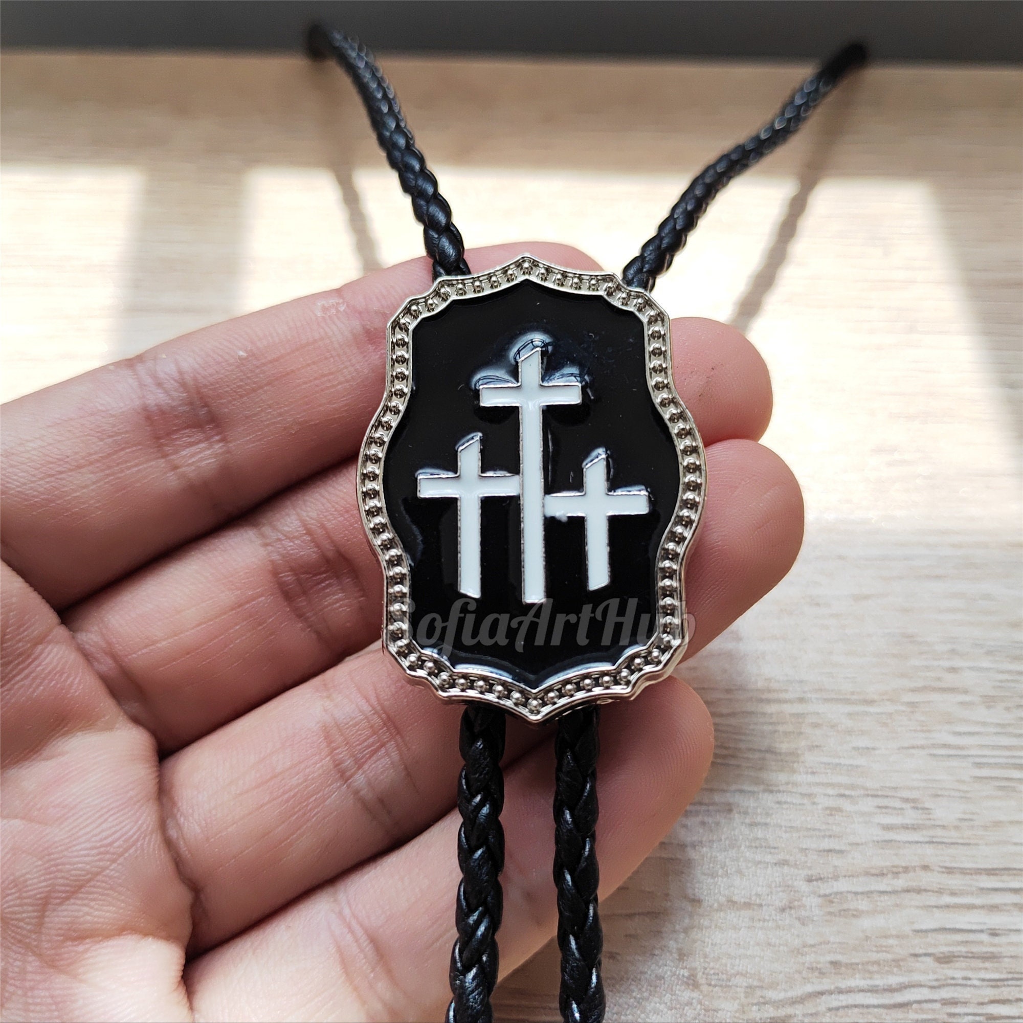 Fermacravatta A Croce Uomo In Oro | Accessorio Religioso Cristiano In Acciaio Inossidabile | Clip Per Cravatta Unica Idea Regalo Per Padre, Marito, Fidanzato - 3
