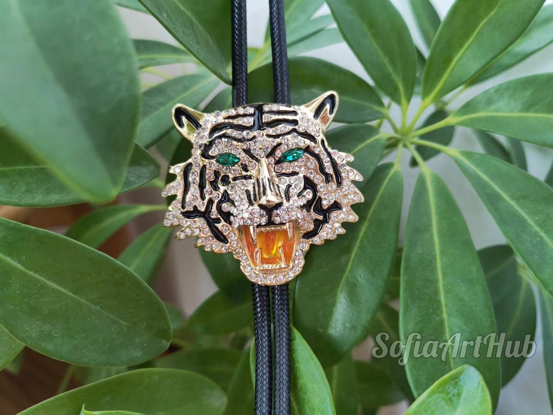Tiger Bolo Key Lime Green with Olive & Fuchsia