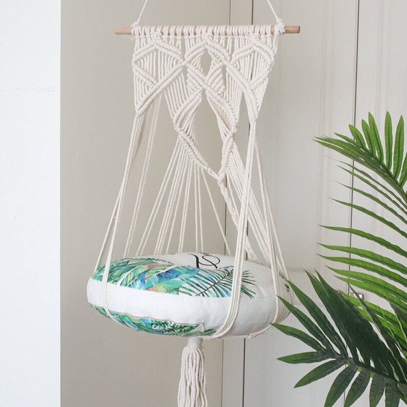 macramé hamac chat