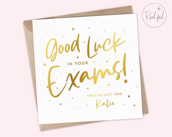 Good luck in your exams card, You Got This, Best of Luck card, Personalised exam good luck card, Exams Card, Good Luck, You Can Do It!