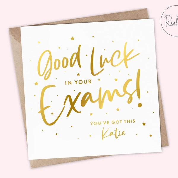 Good luck in your exams card, You Got This, Best of Luck card, Personalised exam good luck card, Exams Card, Good Luck, You Can Do It!