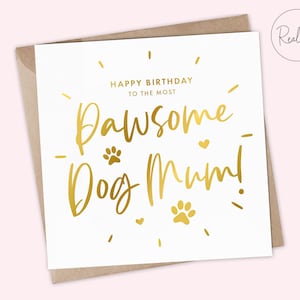 Personalisierte Happy Birthday Hundemama, Katzenmama, Hundevater, Katzenvater, Pawsome Geburtstagskarte, Puuurfect Geburtstagskarte, Haustier Geburtstagskarte, Andenken