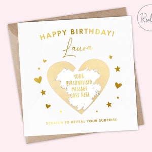 Rivelazione gratta e vinci a sorpresa di compleanno, regalo gratta e vinci, sorpresa di compleanno personalizzata, rivelazione regalo, regalo personalizzato, Natale, San Valentino