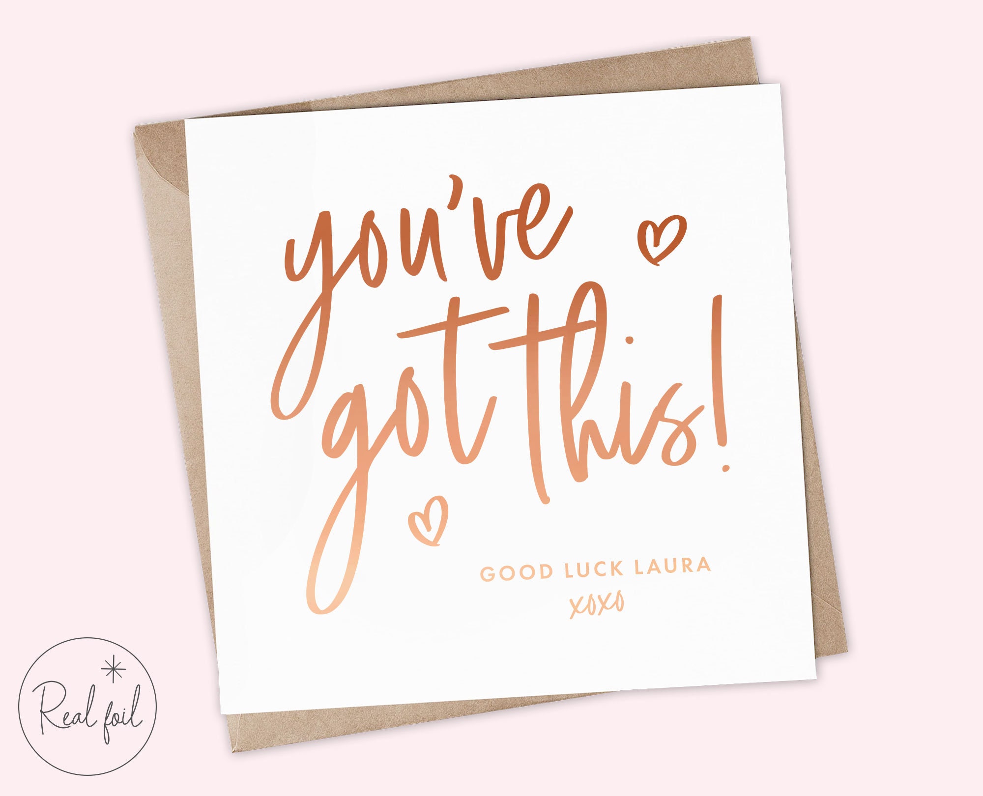 Good Luck Card, Personalised You've Got This Card, Best of Luck Card ...