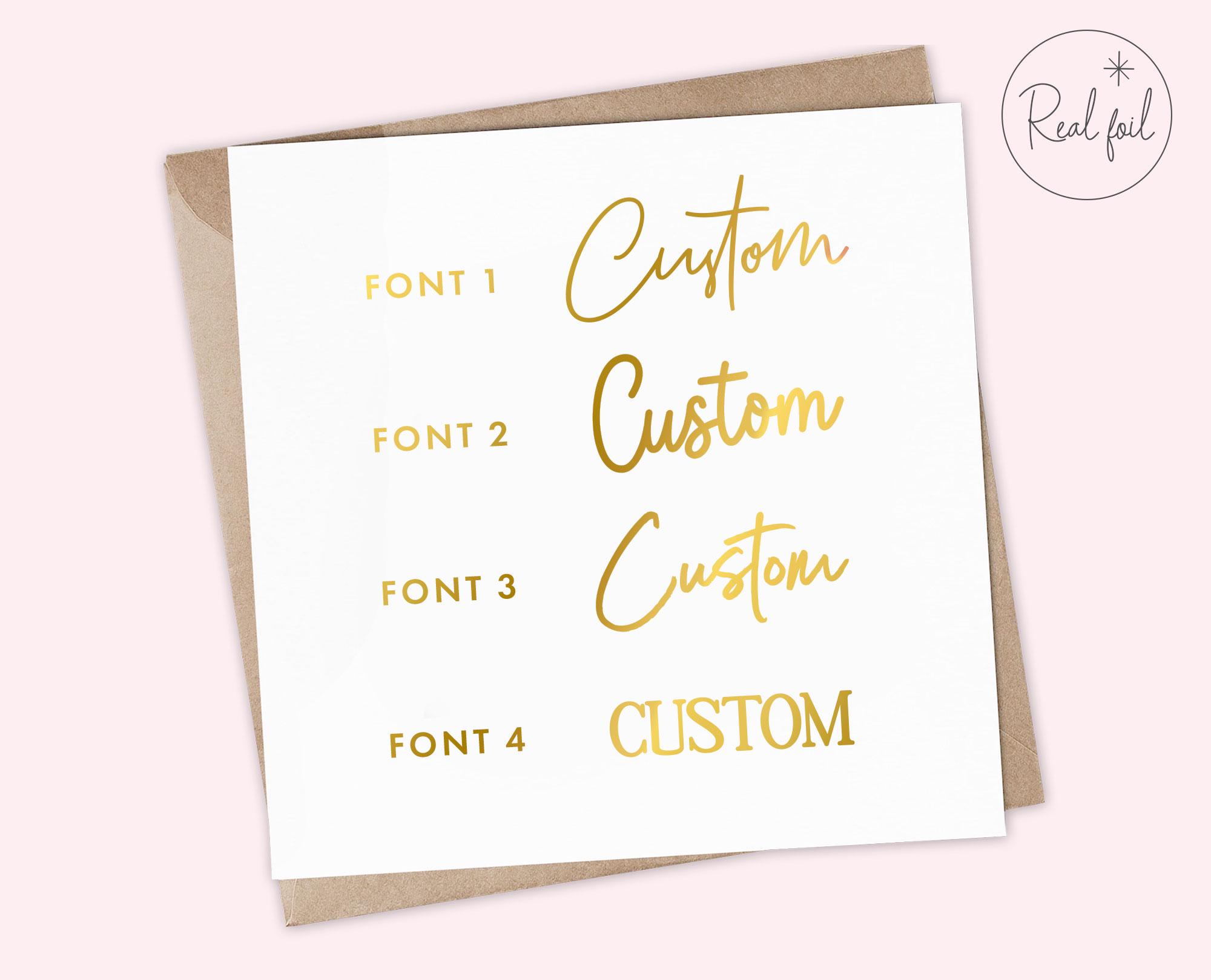 Custom Greeting Card, Custom Text Card, Customisable Card, Your Own ...