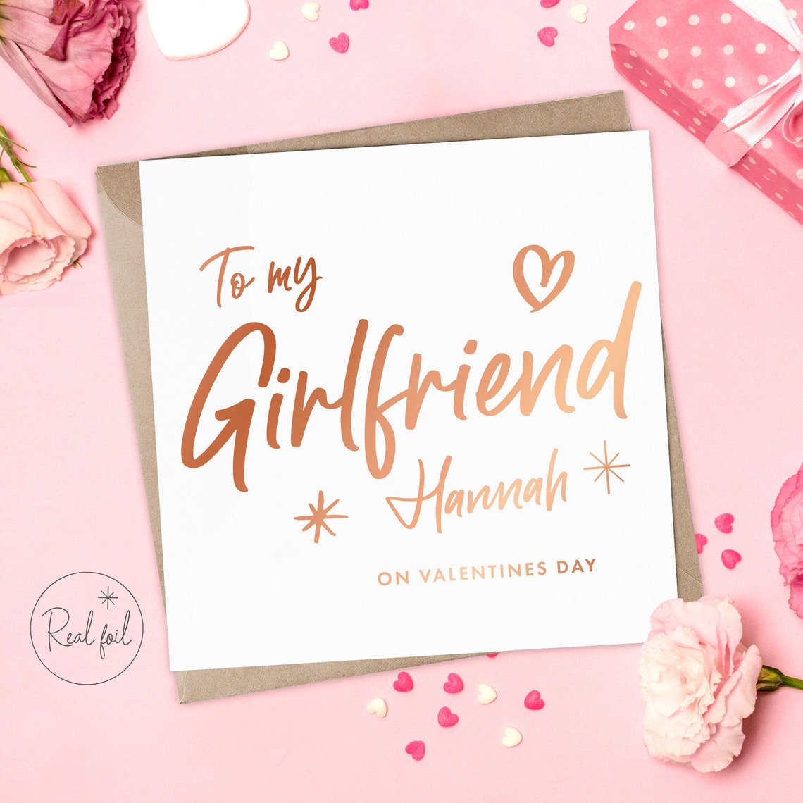 Valentines Day Card Personalised Valentines Card Boyfriend | Etsy