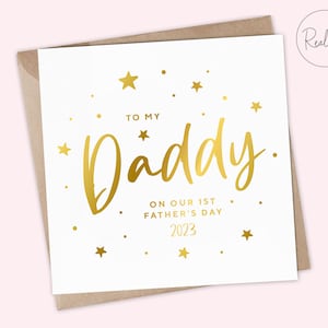 Erster Vatertag als mein Papa Karte, Baby erste Vatertagskarte von Neugeborenen, 1. Vatertagskarte, Vater, Opa, Papa, Opa, Andenken