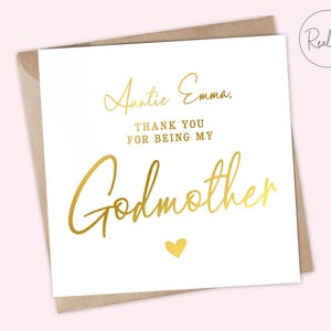 Tarjeta de agradecimiento personalizada para madrina, padrino, padrinos, agradecimiento por bautizo, agradecimiento por bautizo, agradecimiento por bautizo