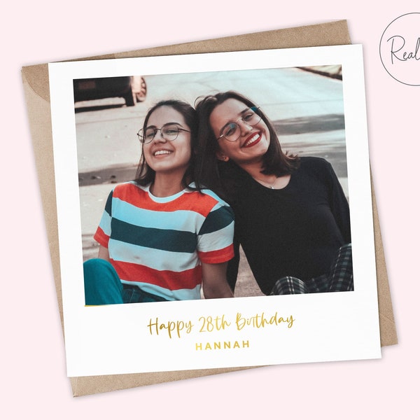 Personalised Photo Birthday Card, Friend Card, Boyfriend Card, Cute Birthday Picture Card, Special Friend Personalised Photo Card, Keepsake