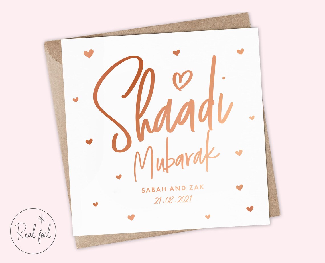 Personalisierte indische Hochzeit GlückwunschKarte Shaadi Etsy.de
