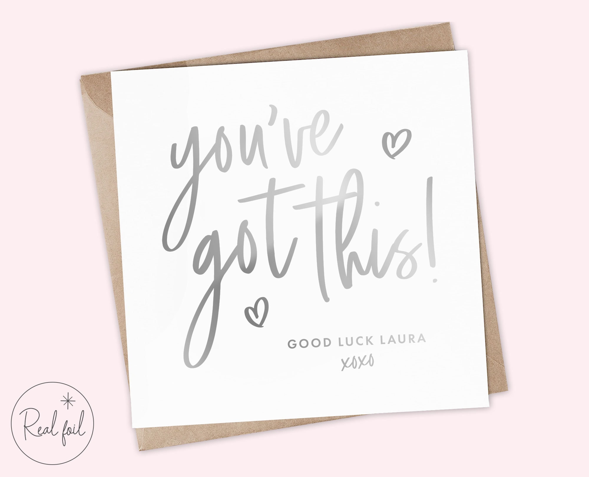 Good Luck Card, Personalised You've Got This Card, Best of Luck Card ...