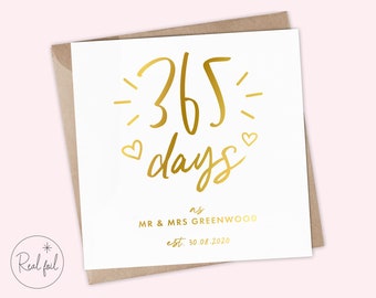 365 Days Married Etsy