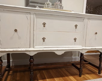 SOLD!!! Stunning refurbished Vintage white sideboard/ buffet.