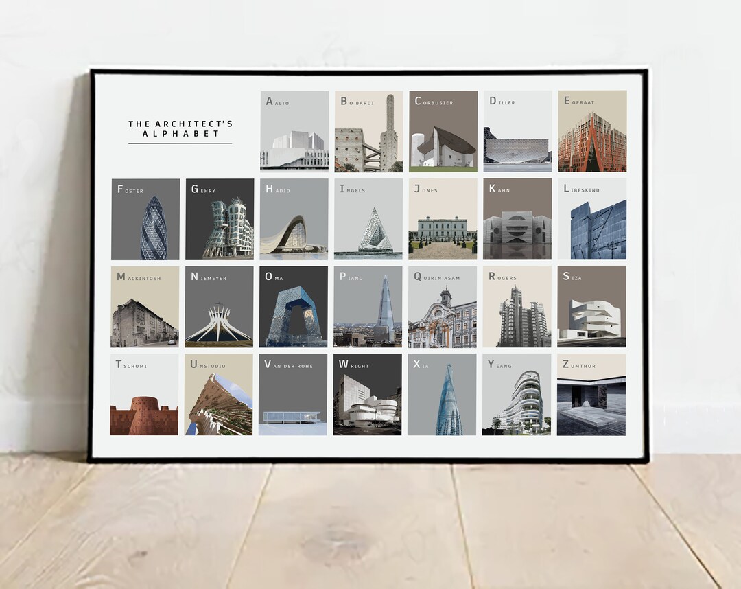 Architecture Postcard 6 Graphic Art Digital Illustrations of Famous  Buildings Great Present, Gift for Architects, Engineers, Developers 