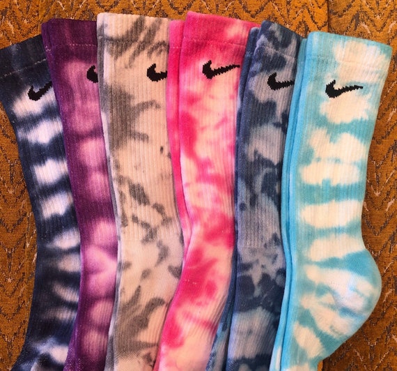 6 Pack Custom Tie Dye Nike Socks - Etsy