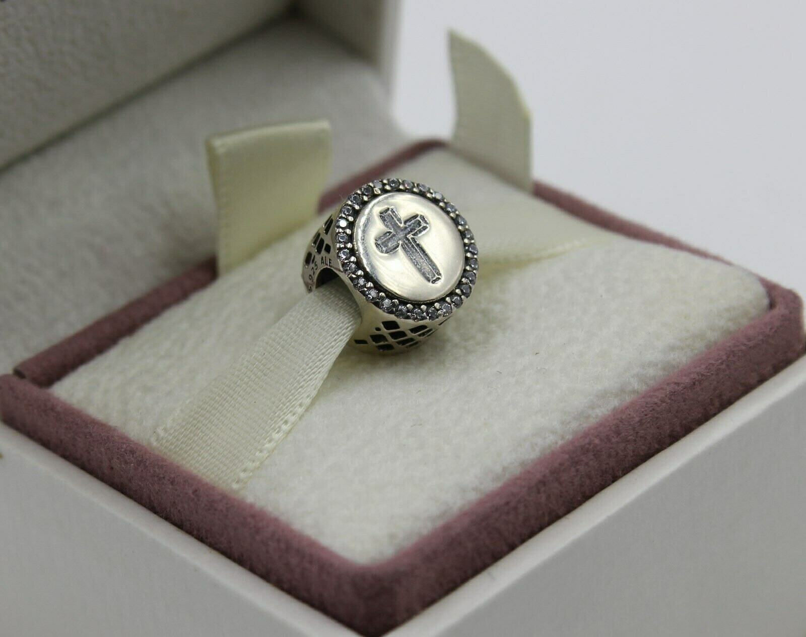 PANDORA Faith Cross Bead Charm W/Pouch Etsy