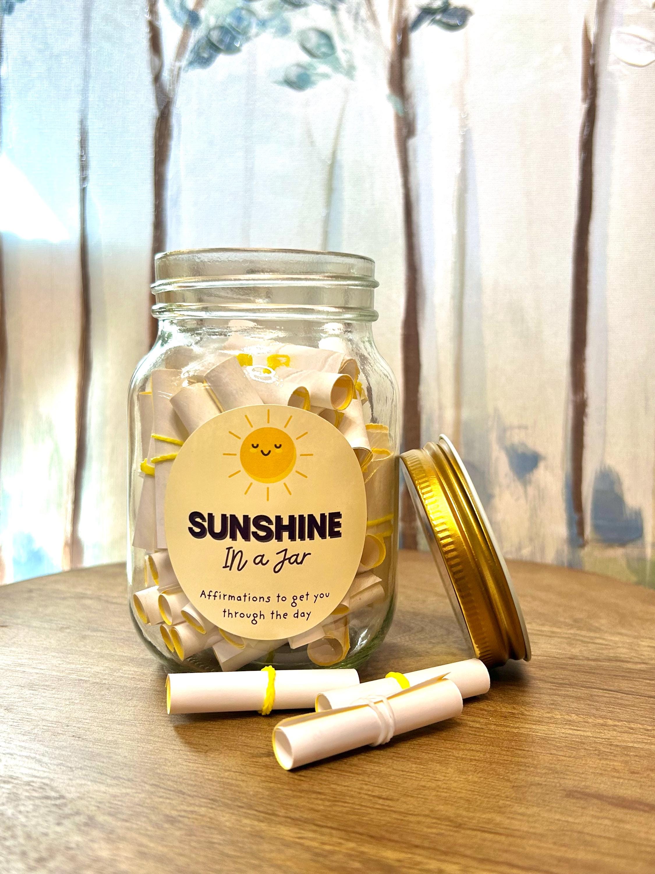 Sunshine Jar 50 Daily Positive Affirmations For Motivation Self care Sunshine Jar 50 Daily Positive Affirmations For Motivation Self care