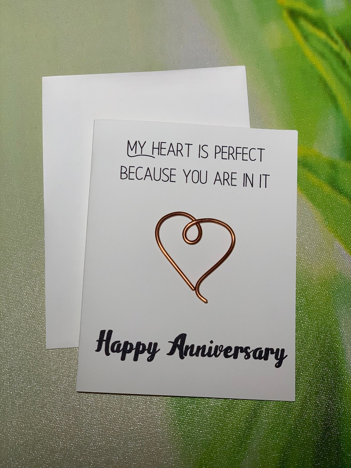Happy Anniversary Card Copper wedding anniversary Etsy