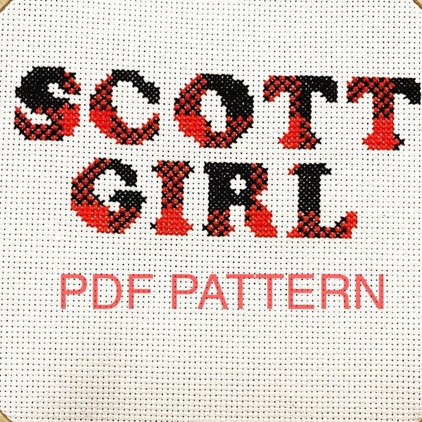 Pattern Only:  Buffalo Plaid Scott Girl * Avett Brothers * Say Love * Avett Sister