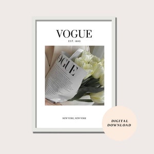 Luxury FLORAL Designer Poster, Minimalistic Hypebeast Fashion Wall Art, Download Wall Art, Designer Wall Art