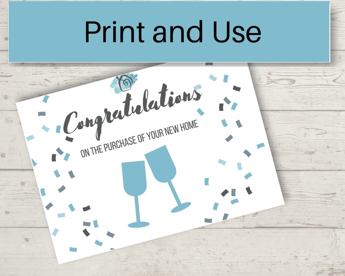 Housewarming Card Printable Housewarming Card | Etsy