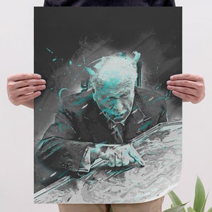 CArl Jung Portrait Art Print, Jung Modern Art Poster, Philosopher Painting Wall Art