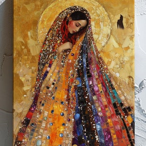 Divine Feminine Mary Magdalene Art Print - Sacred Goddess Mystical Wall Art, Spirituality Artwork